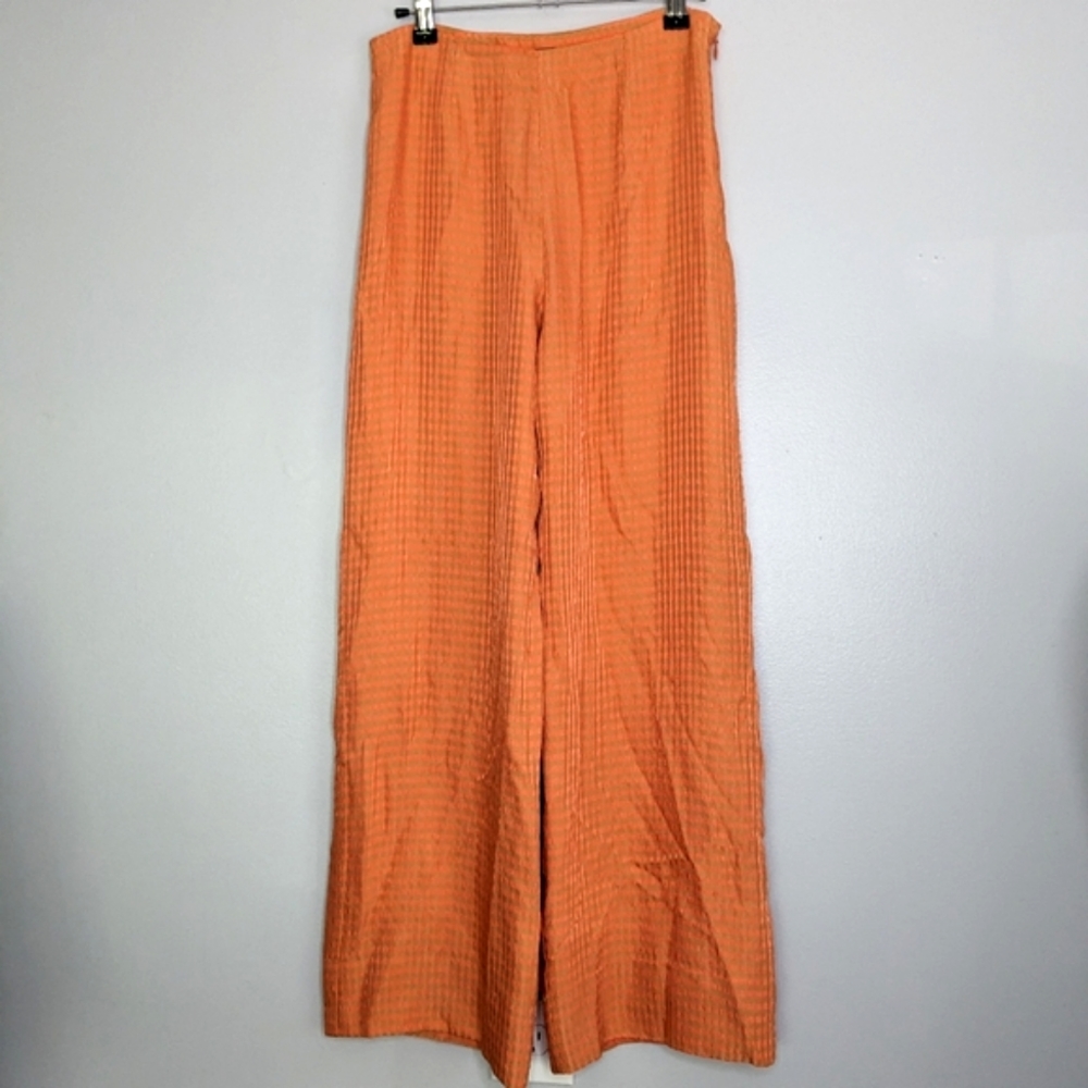Staud Orange Check Pants